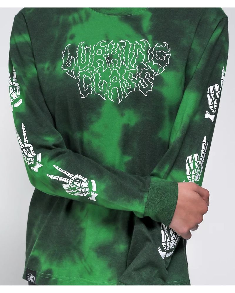 Bluza Lurking Class Matrix Black Green Tiedye