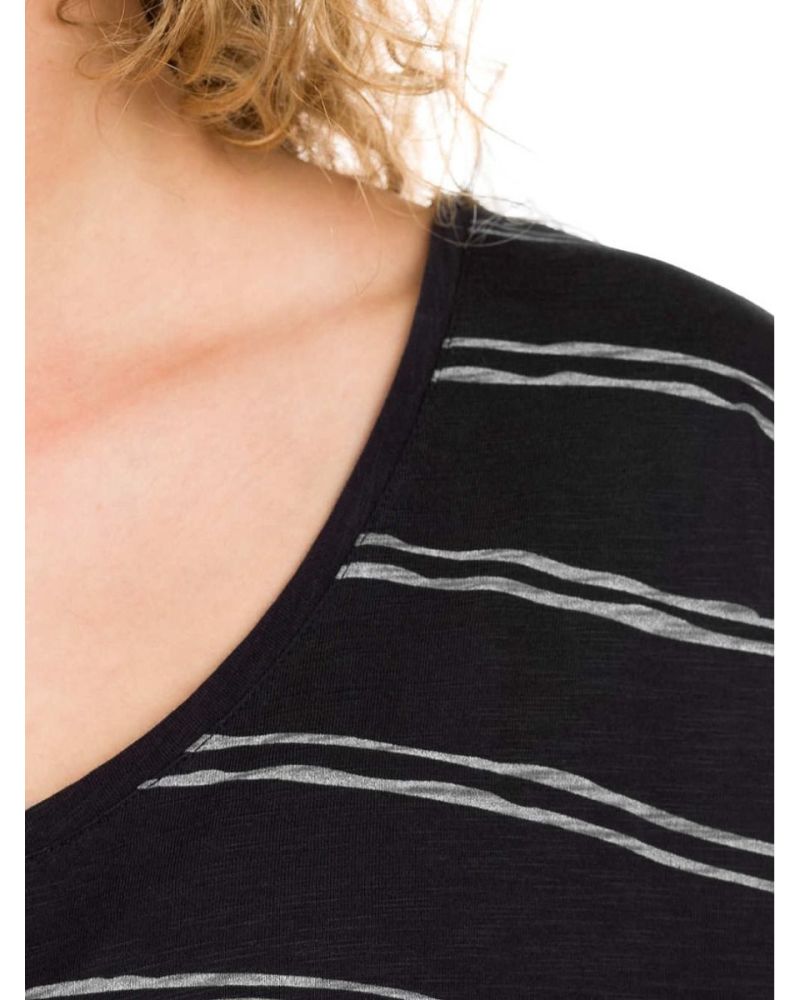 Rochie Bleed Sun Stripped Dress Black