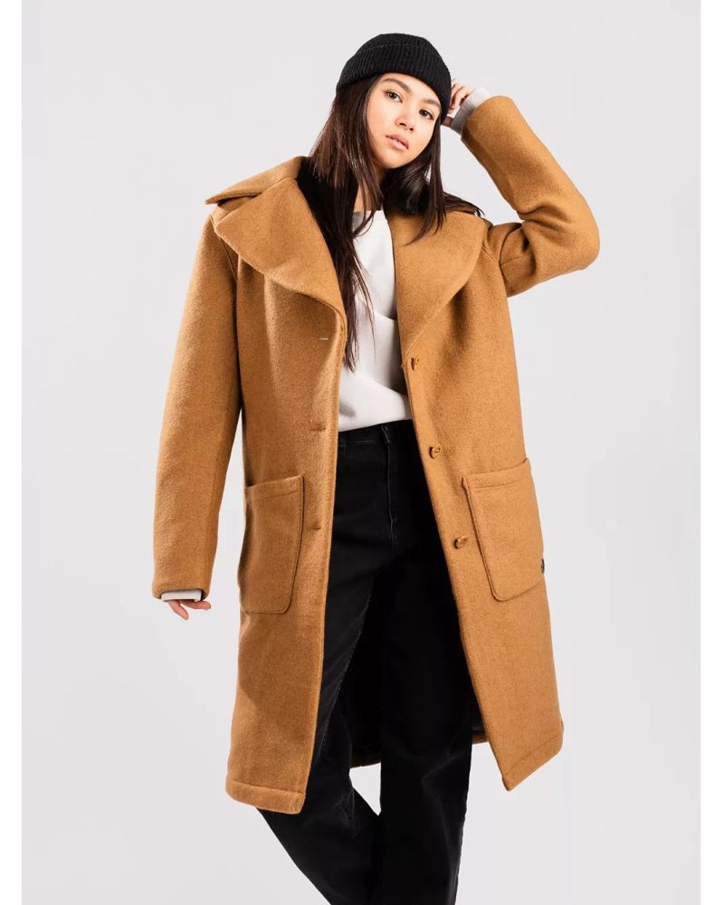 Palton Iarna Kristine Tan Brown