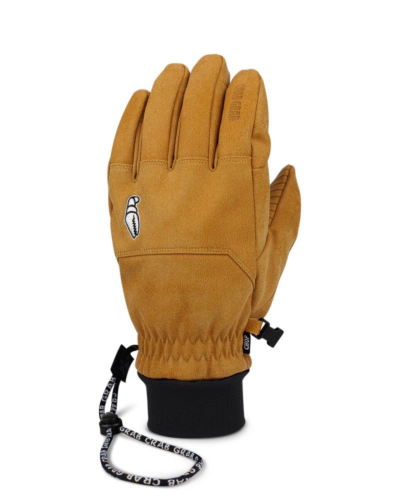 Manusi Snow CRAB GRAB Cinch Glove Chop Glove Tan 2025