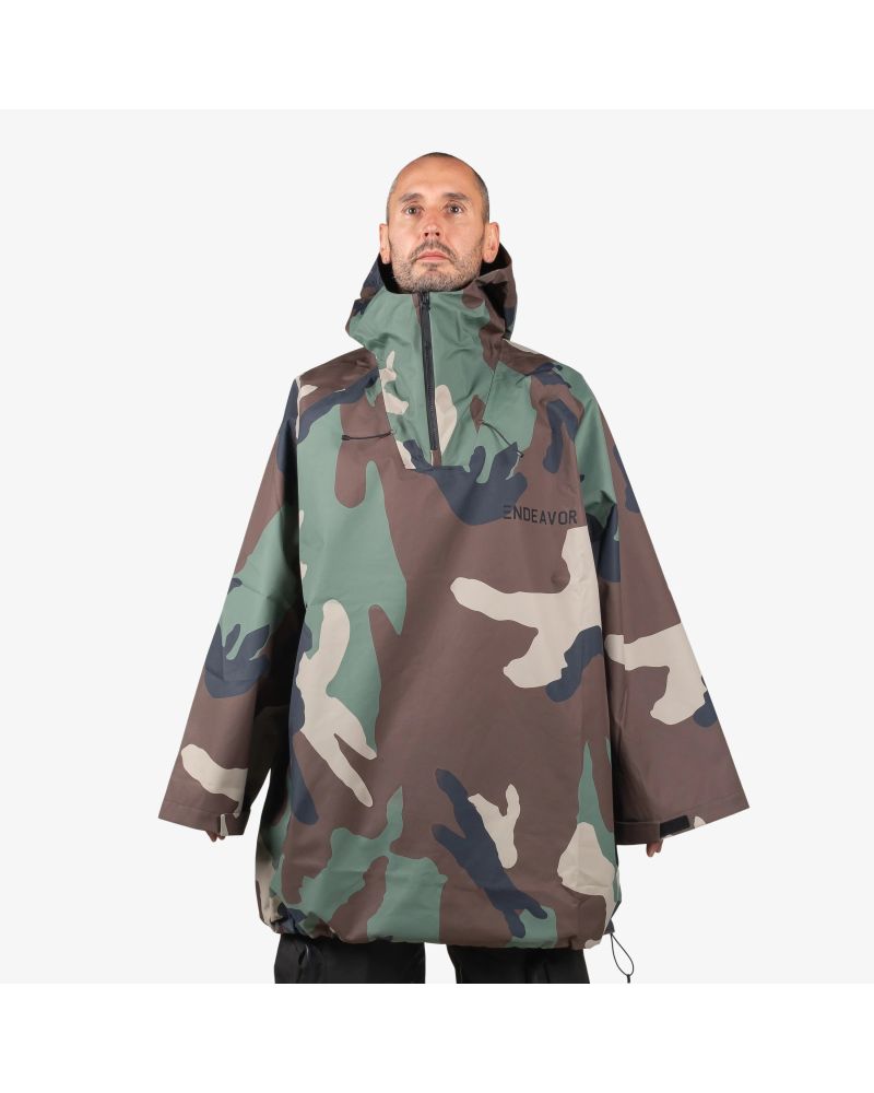 Hanorac SKI SNOWBOARD 20.000mm Endeavor 3L Scout Poncho Woodland Camo