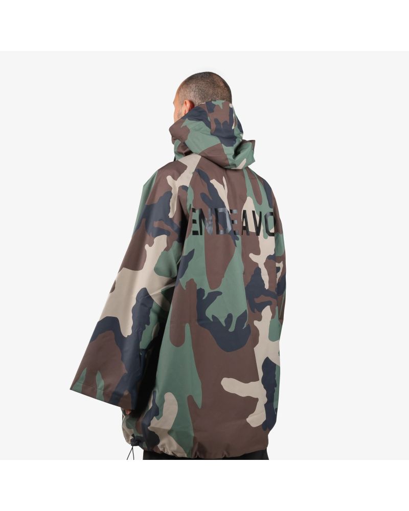 Hanorac SKI SNOWBOARD 20.000mm Endeavor 3L Scout Poncho Woodland Camo