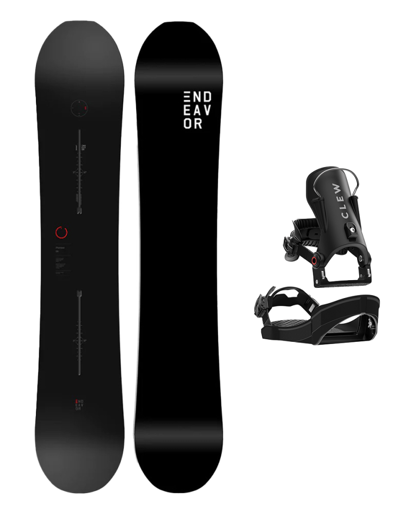 SET ENDEAVOR - PIONEER Legacy 2026 x Legaturi Snowboard CLEW Independence 1.0 2026 - Black