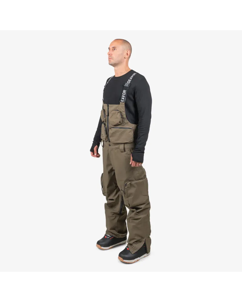 Salopeta Snowboard ENDEAVOR - 3L Scout 20K Removable Bib Pant - Algae