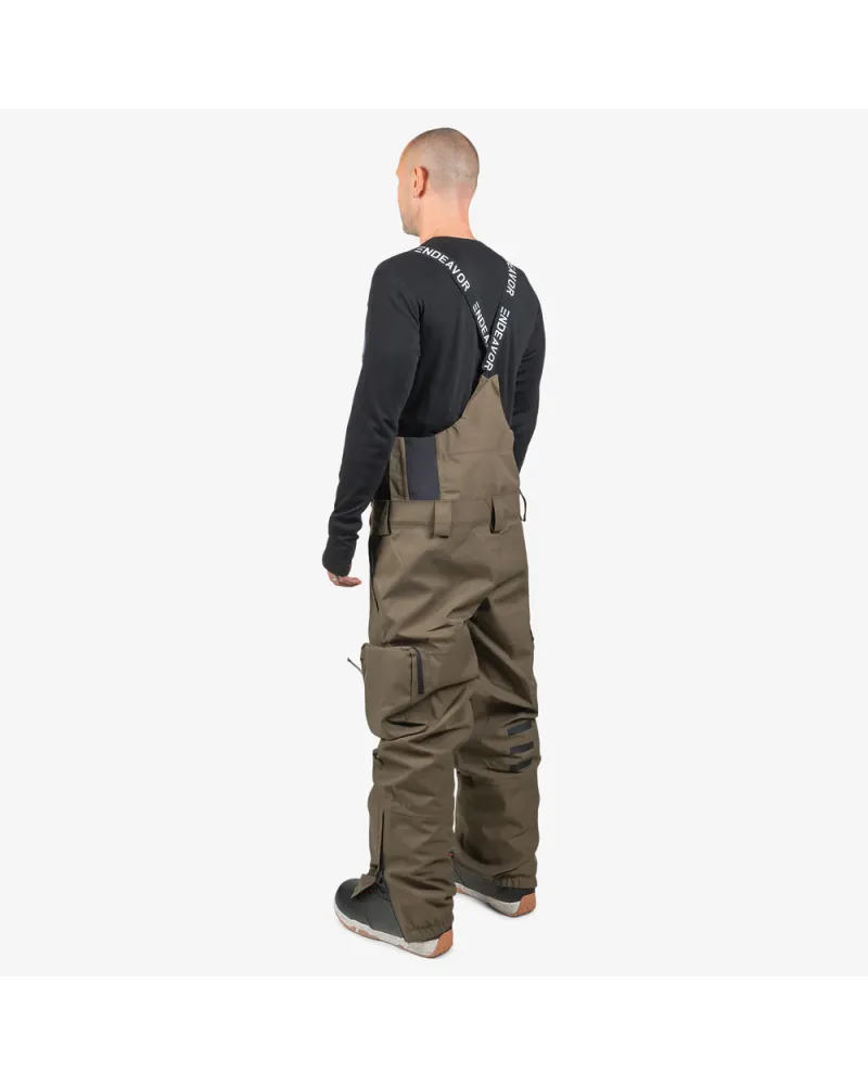 Salopeta Snowboard ENDEAVOR - 3L Scout 20K Removable Bib Pant - Algae