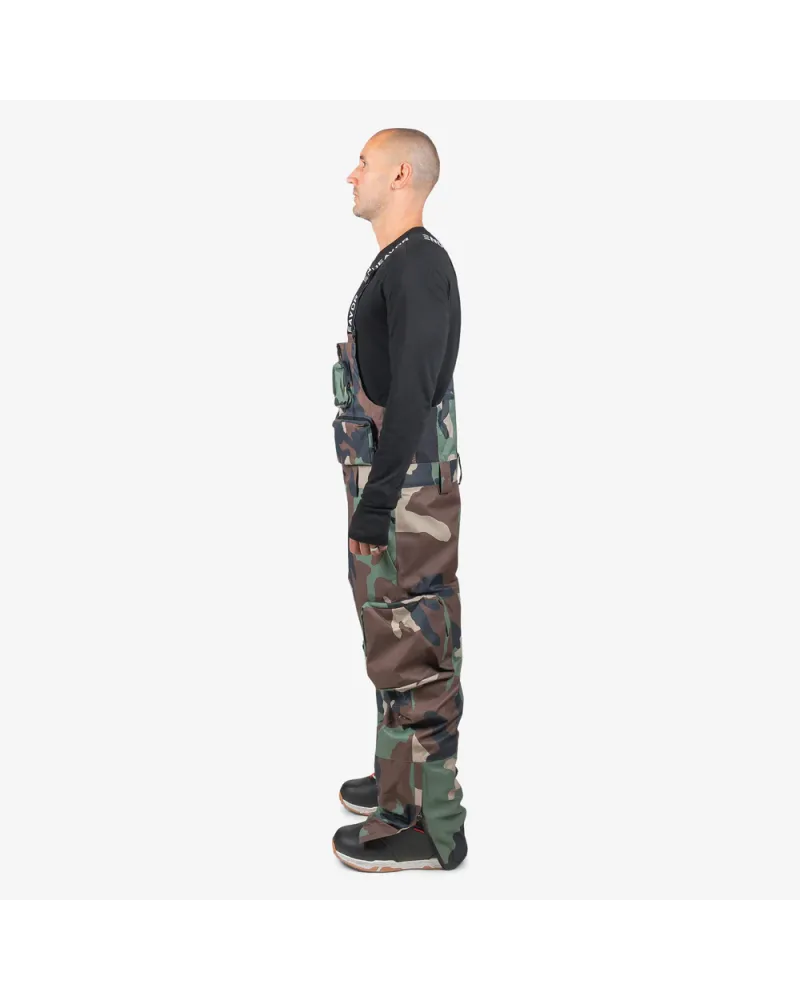Salopeta Snowboard ENDEAVOR - 3L Scout 20K Removable Bib Pant - Woodland Camo