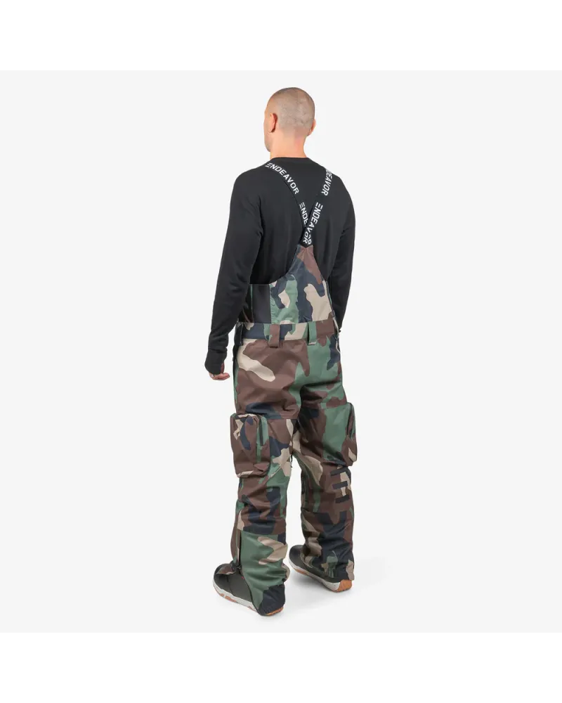 Salopeta Snowboard ENDEAVOR - 3L Scout 20K Removable Bib Pant - Woodland Camo