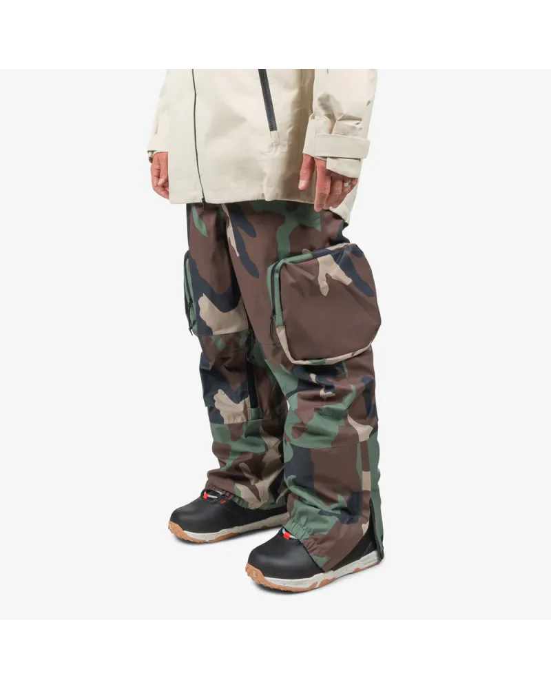 Salopeta Snowboard ENDEAVOR - 3L Scout 20K Removable Bib Pant - Woodland Camo