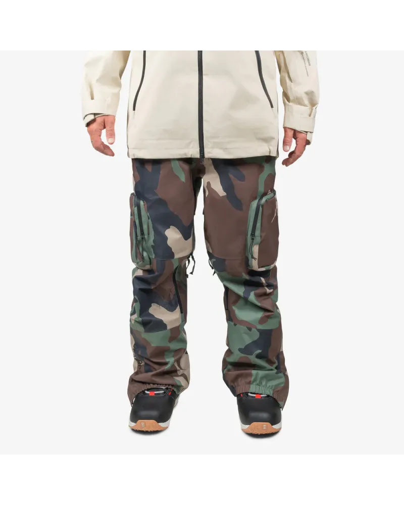Salopeta Snowboard ENDEAVOR - 3L Scout 20K Removable Bib Pant - Woodland Camo