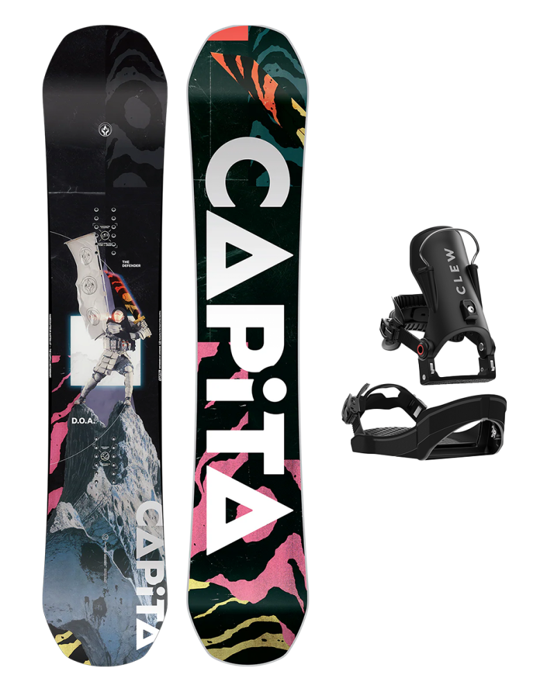 SET Placa Snowboard CAPiTA D.O.A. 2026 150 x Legaturi Snowboard CLEW Independence 1.0 2026 Black