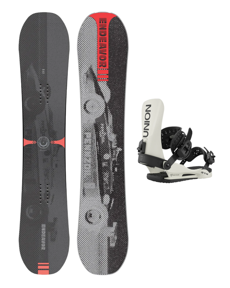SET Placa Snowboard ENDEAVOR - Sentinal 2026 x Legaturi Snowboard UNION Men's 2026 STR Bone