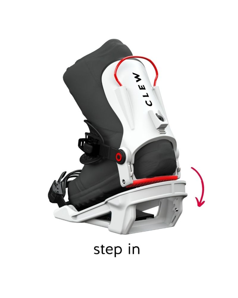 Legaturi Snowboard CLEW Freedom 1.0 White 2025 M TEST