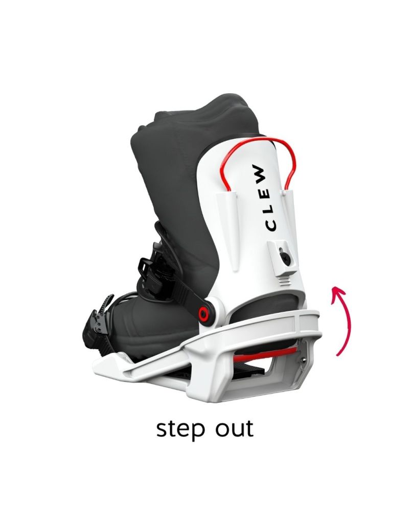 Legaturi Snowboard CLEW Freedom 1.0 White 2025 M TEST